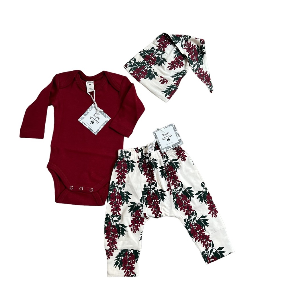 NWT - Kate Quinn Garnet Wisteria bundle
